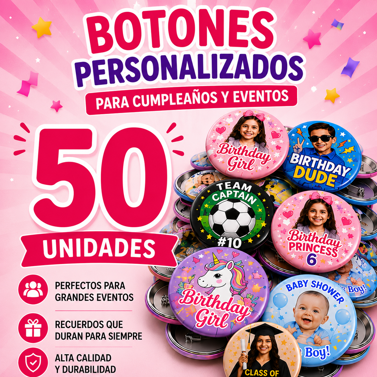 Botones Personalizados 2.25”