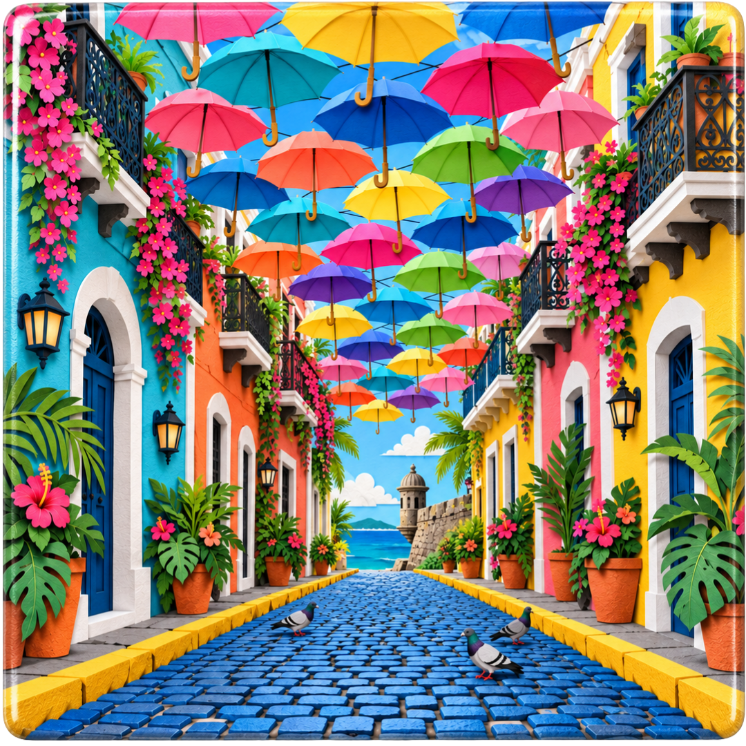 Sombrillas Del Viejo San Juan