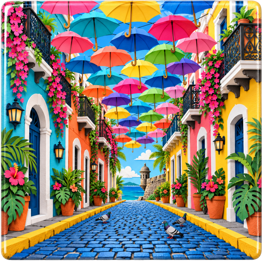 Sombrillas Del Viejo San Juan
