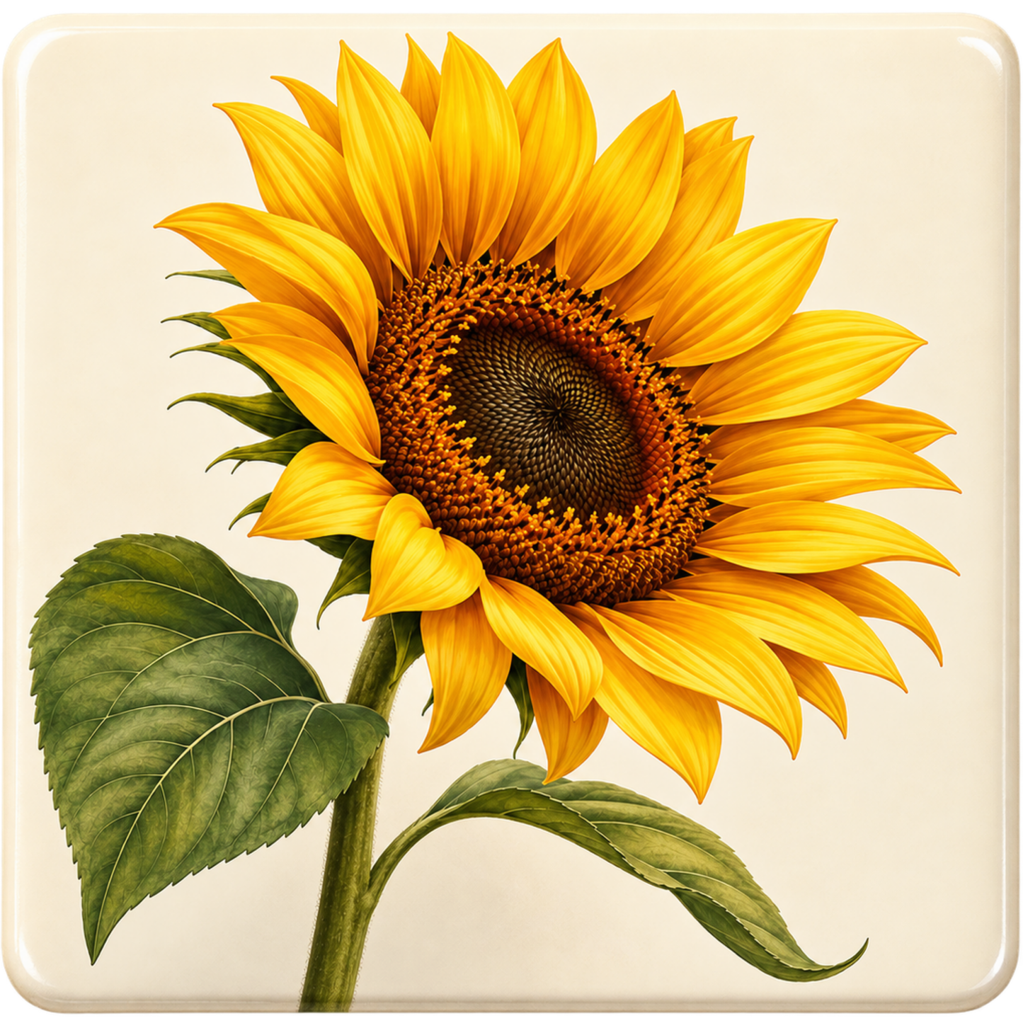 Retrato de Girasol Radiante
