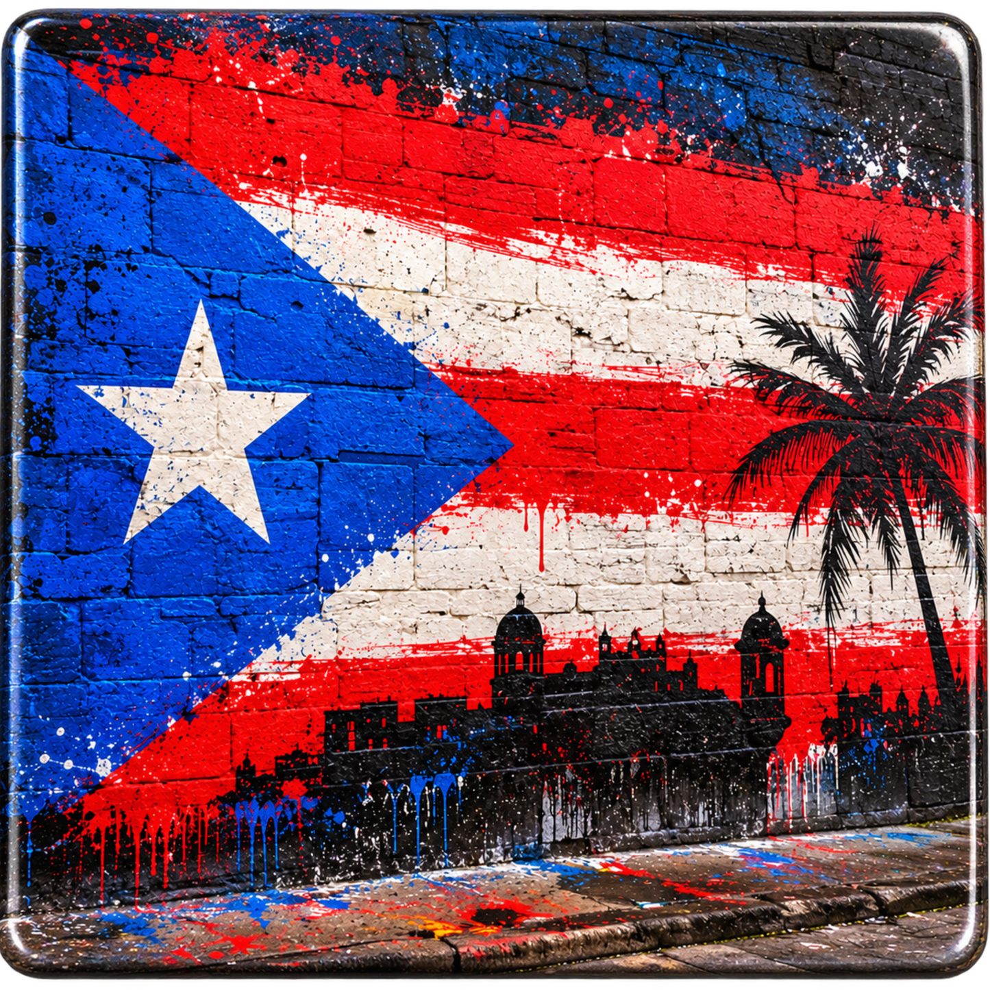 mural brillante de Puerto Rico