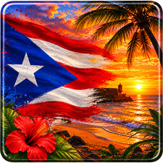 Playa de Atardecer Puertorriqueño