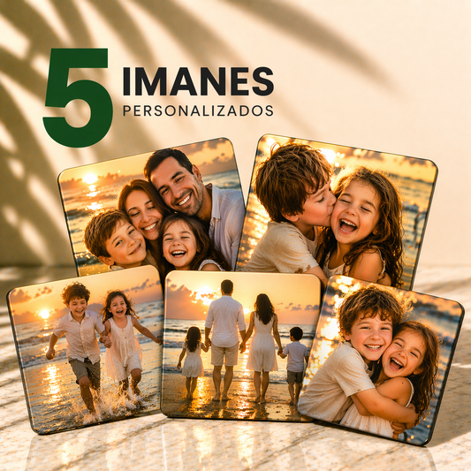 (5) Imanes Personalizados 2x2