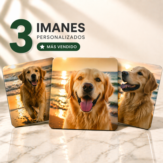 (3) Imanes Personalizados 2x2