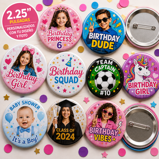 Botones Personalizados 2.25”