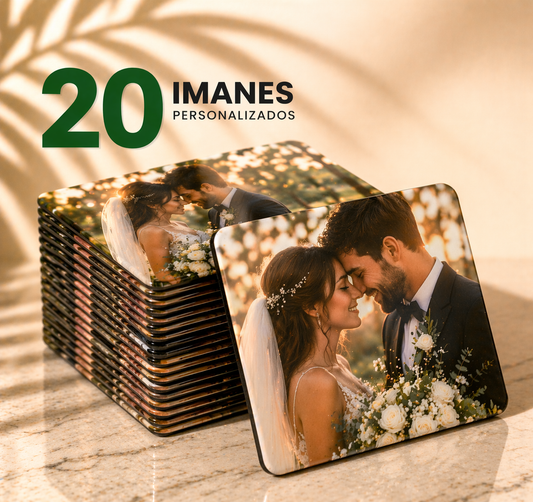 (20) Imanes Personalizados 2x2